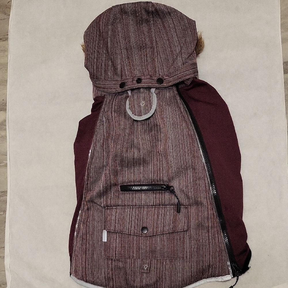 Top Paw plum colored winter dog jacket